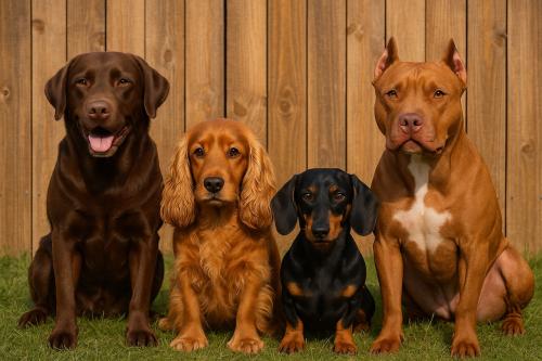 Brown Dog Names Based on Colors, Shades and Patterns