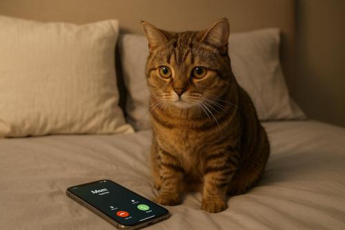 Why Your Cat Meows When You Talk on the Phone