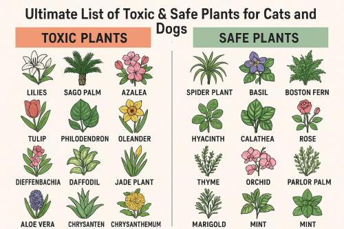 Ultimate List of Toxic and Safe Plants for Cats and Dogs