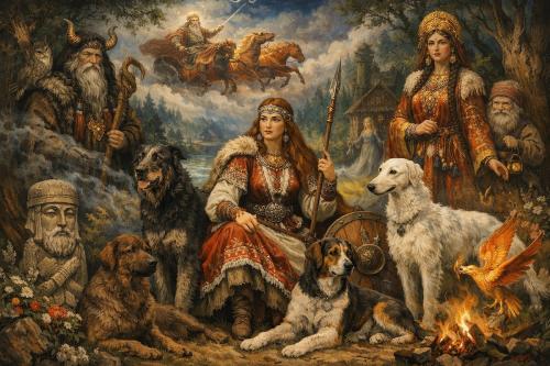 Epic Dog Names Inspired by Slavic Mythology