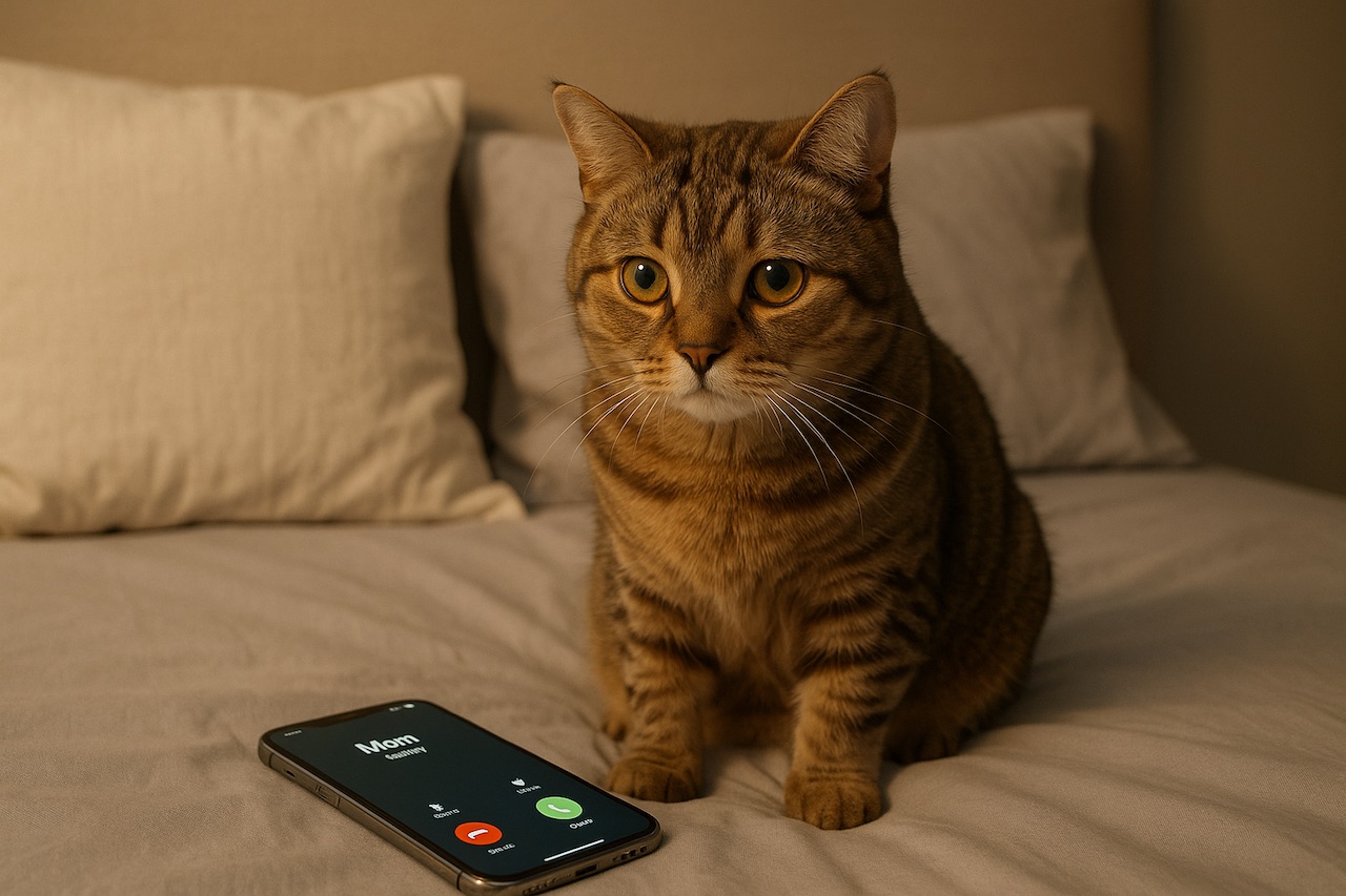 Cat Meows When You Talk on the Phone