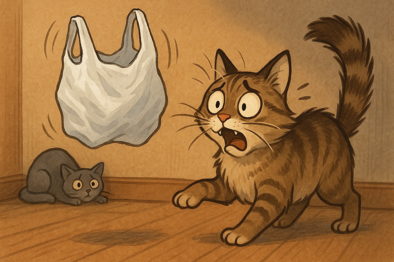 Cats Get Scared of Plastic Bags