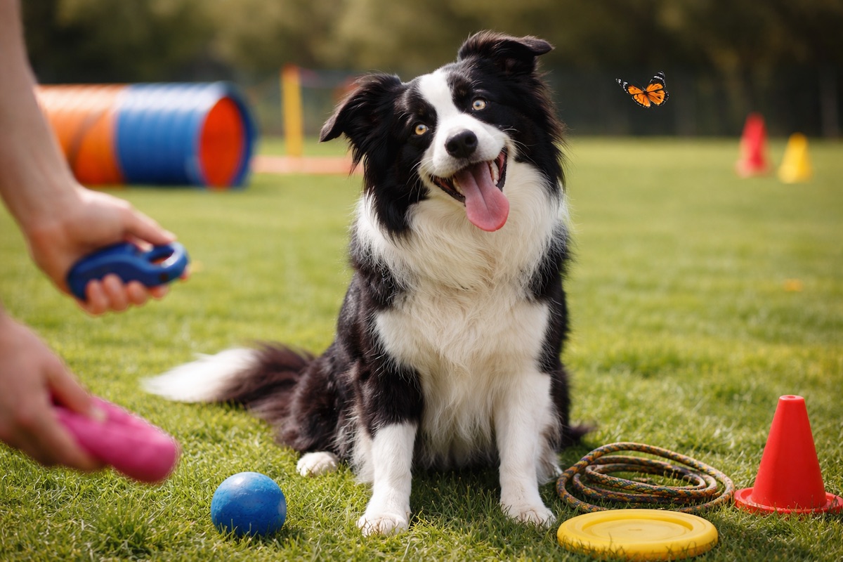 Border Collie losing focus during training session