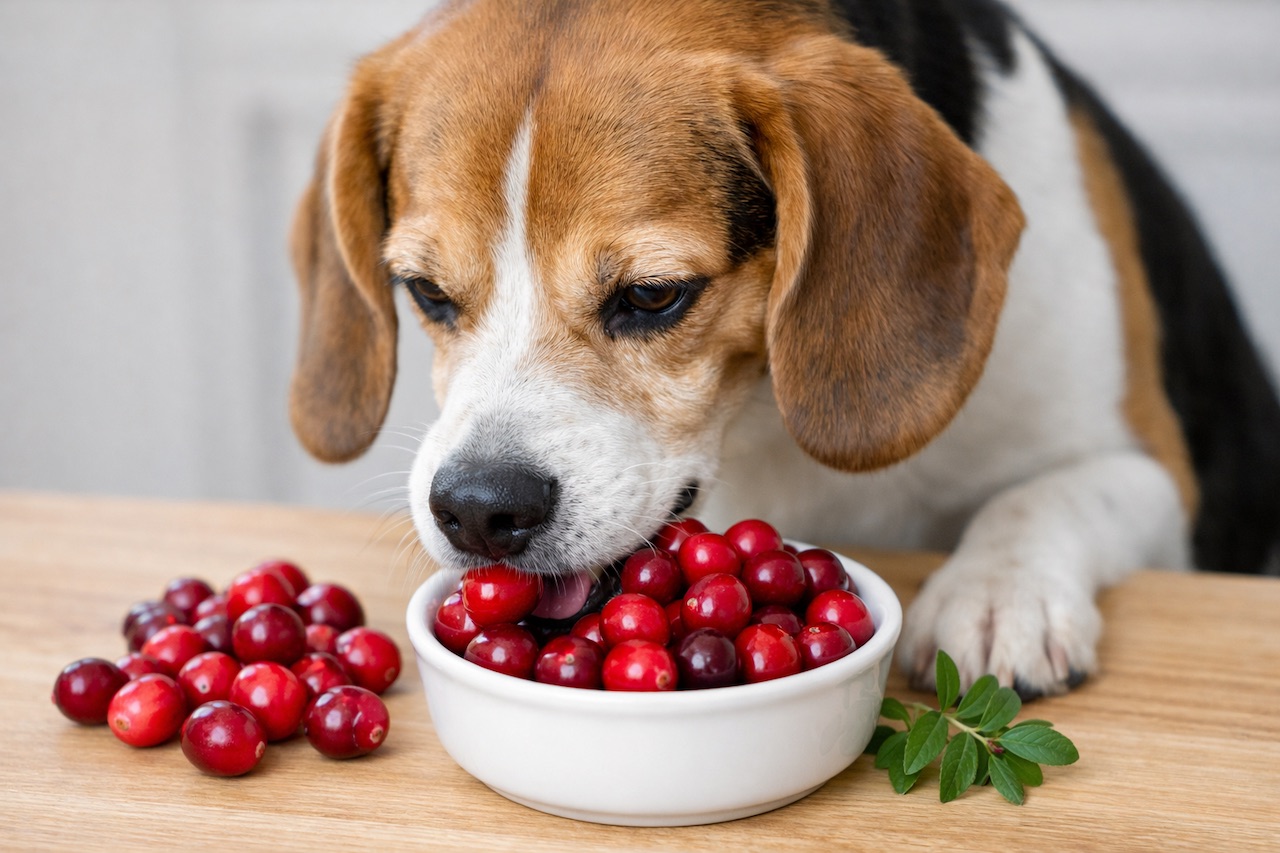 Dog Eat Cranberries