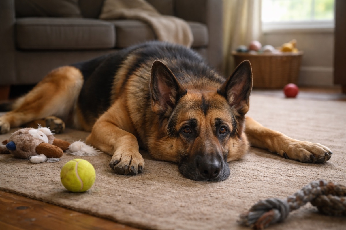 German Shepherd Under-Exercised