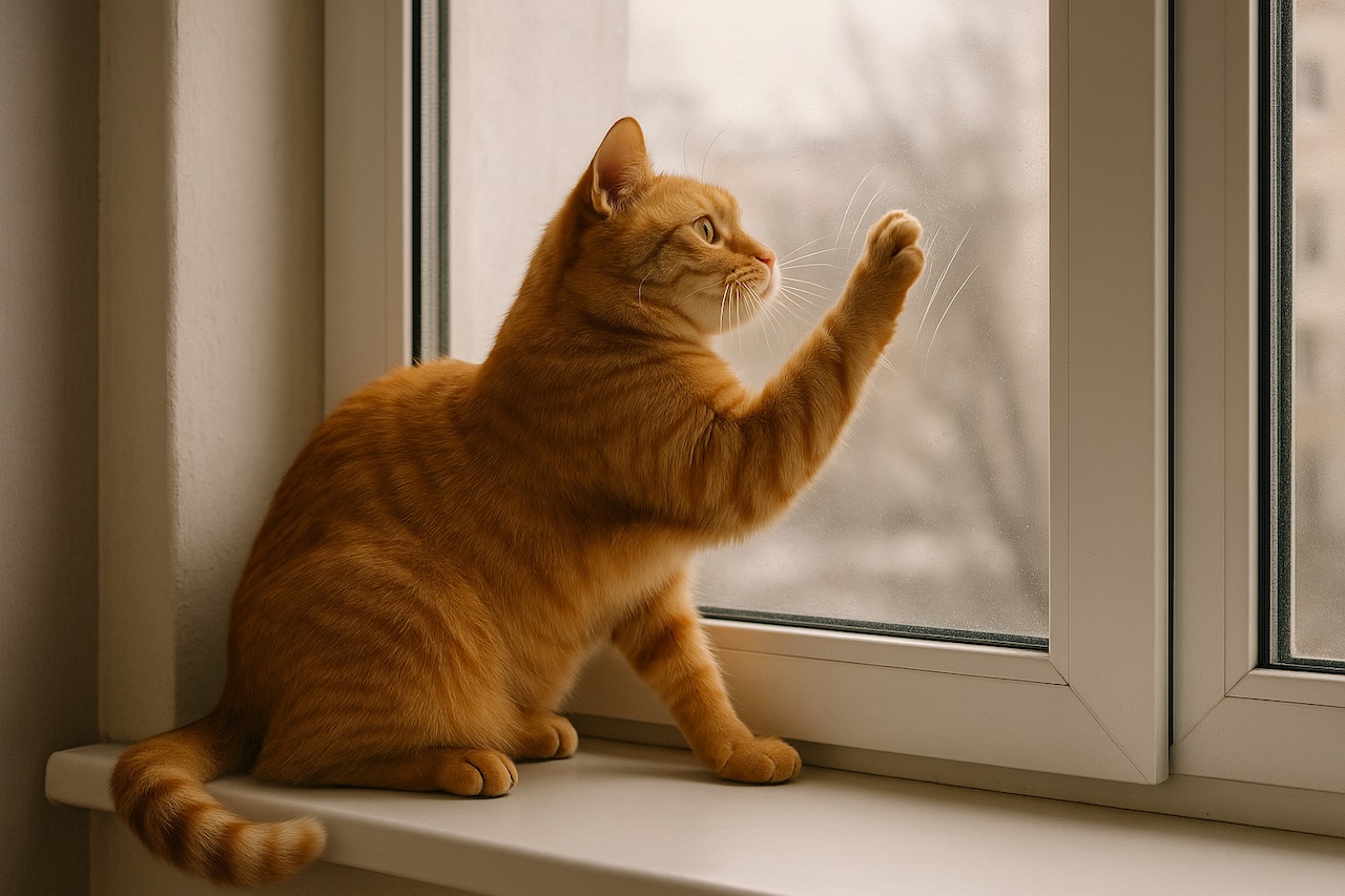 Why Cats Scratch Windows Only at Night