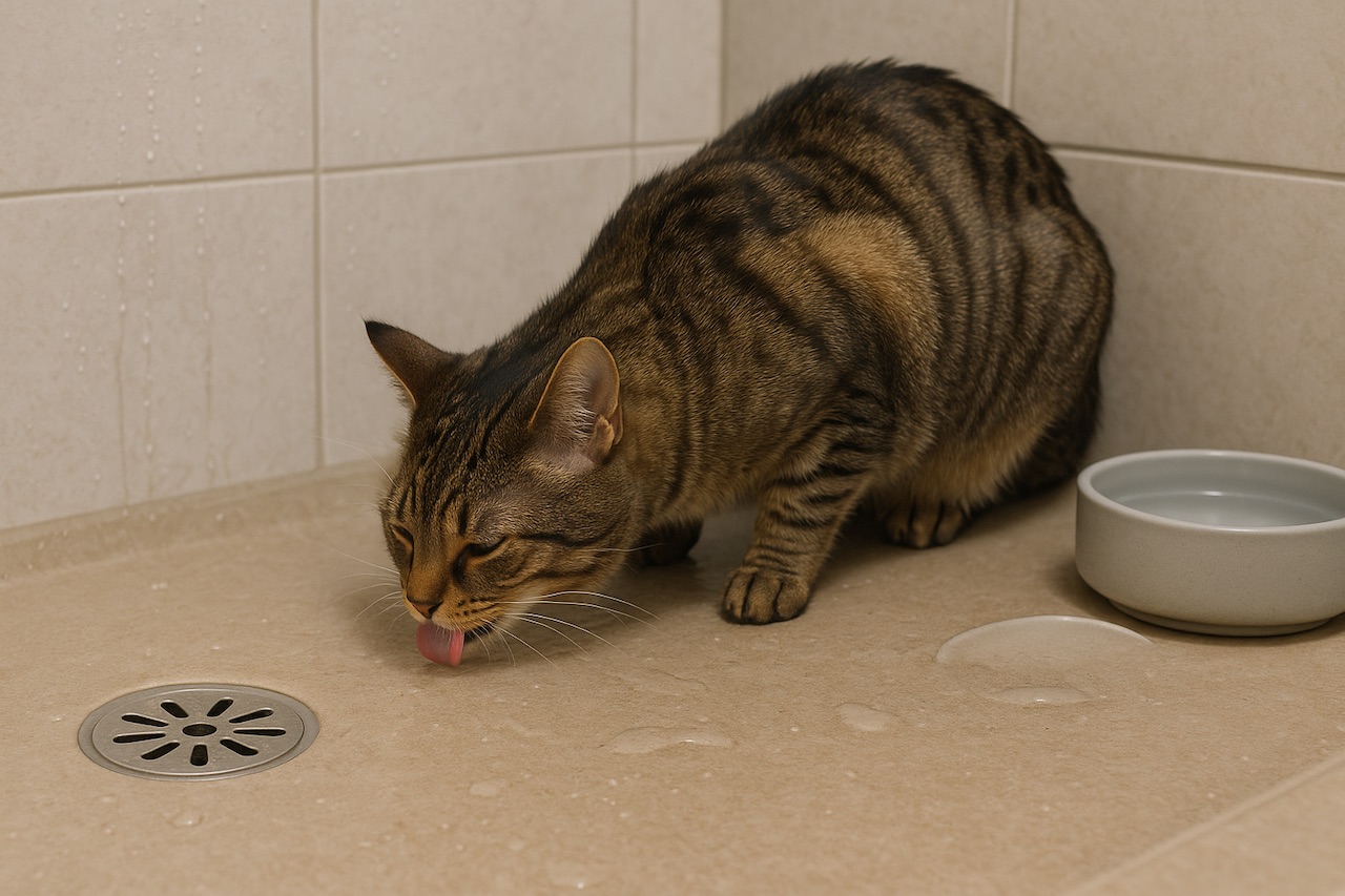 Why Your Cat Drinks From the Shower Floor